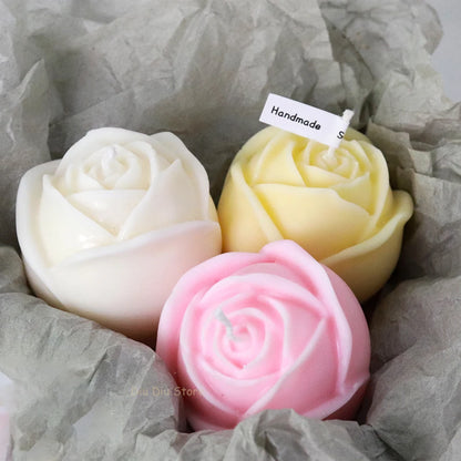 Molde de Silicona en Forma de Rosa para el Día de San Valentín - Velas, Jabones y más